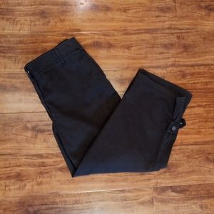 Chico's Brown Capri Pants with Button Detail, 1.5